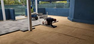 Indoor garage parking and floor preparation